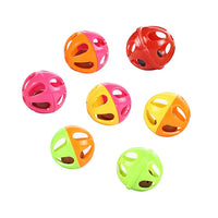 HKM-260243 Cat toy plastic two color bell toy ball