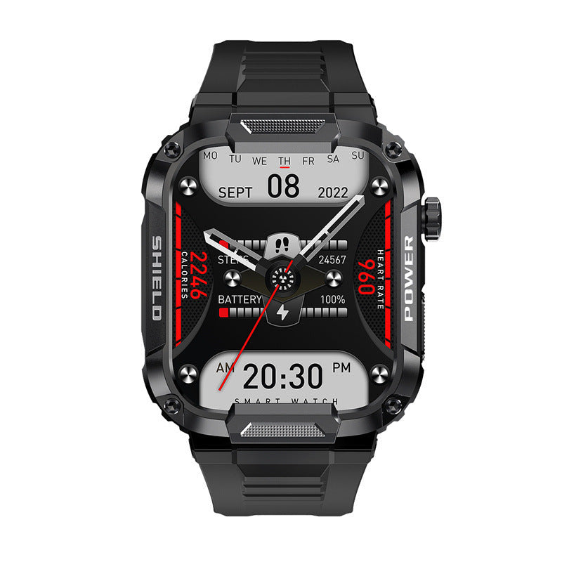 HKM-260307 HD 1.85-Inch Bluetooth Smart Watch with Waterproof Features and Health Monitoring Functions