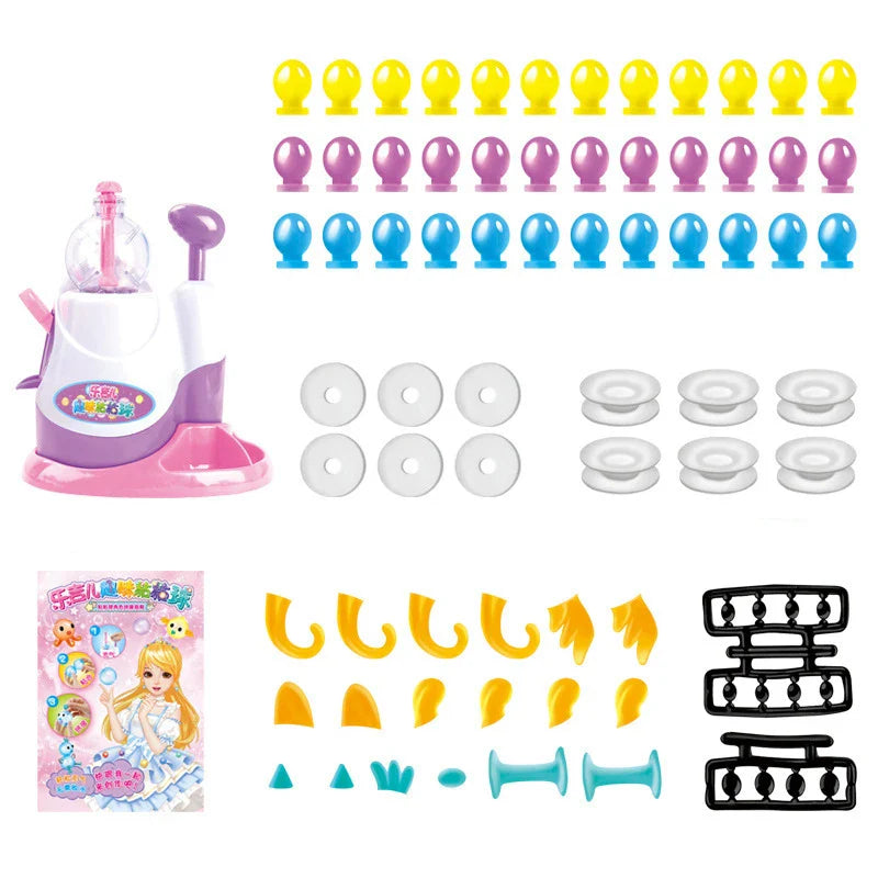 HKM-260371 DIY Sticky Ball Toy Set for Kids - Creative Handmade Art & Inflatable Balloon Making Machine