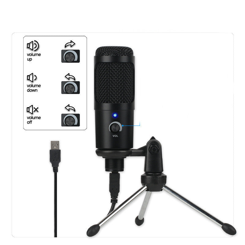 KTX-260499 Condenser Voice Microphone for Home and Computer Recording, Super-Cardioid, Wireless, 7.1 Channel
