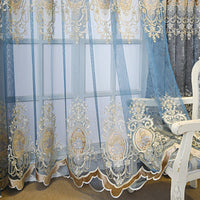 HKM-260499 Green Heart-Shaped Full Blackout Curtains with Semi-Shading Design