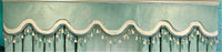 HKM-260499 Green Heart-Shaped Full Blackout Curtains with Semi-Shading Design