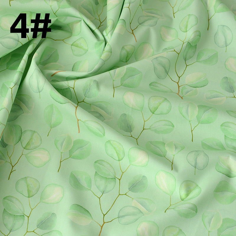 HKM-260627 Cotton Floral Pastoral Fabric for Soft Thin Skirts - Various Colors Available