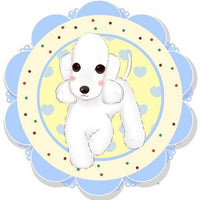 HKM-260819 Rectangular Sheepskin and Wool Pet Dog Mat with Floral Design, Soft and Cozy