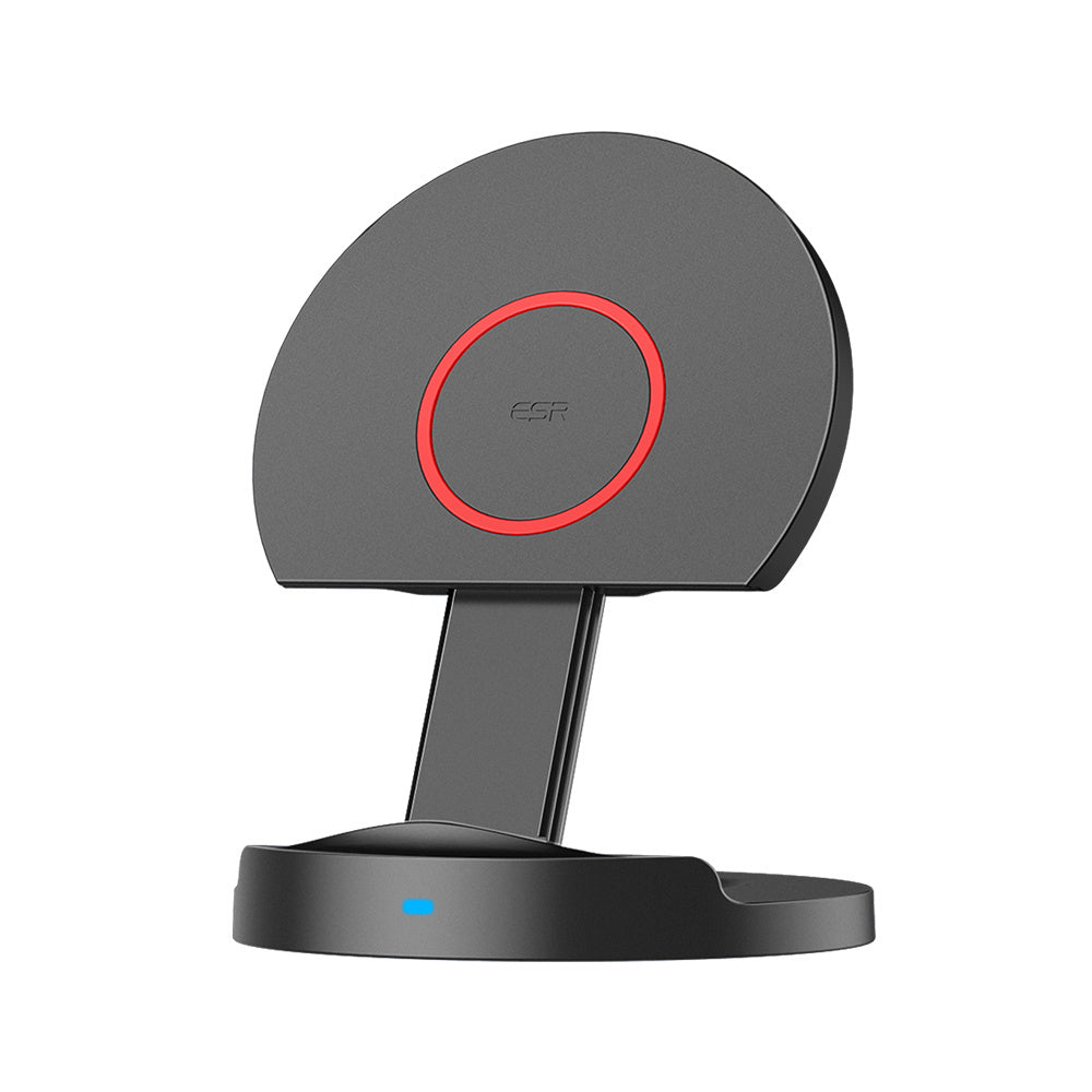 HKM-261203 15W Foldable Wireless Charger Fast Charging Stand for Apple Devices