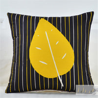 HKM-261331 Geometric Abstract Cotton-Linen Pillowcase for Home and Commercial Spaces