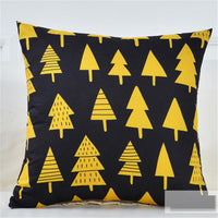 HKM-261331 Geometric Abstract Cotton-Linen Pillowcase for Home and Commercial Spaces