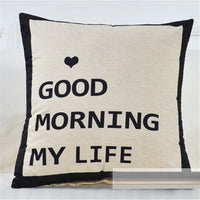 HKM-261331 Geometric Abstract Cotton-Linen Pillowcase for Home and Commercial Spaces