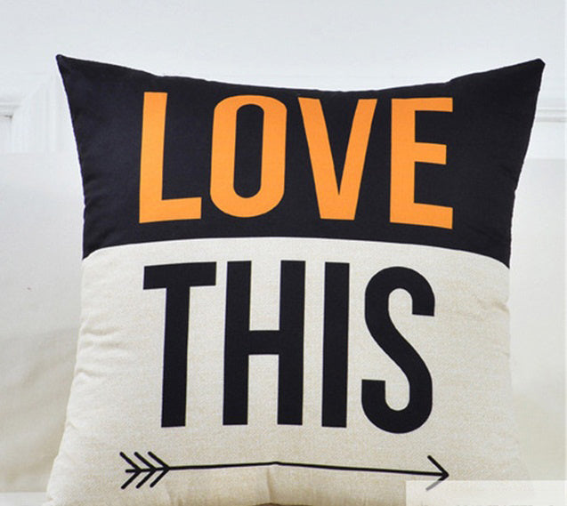 HKM-261331 Geometric Abstract Cotton-Linen Pillowcase for Home and Commercial Spaces
