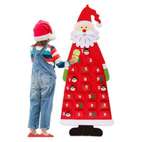 HKM-261395 Felt Christmas Tree Hanging Pendant Advent Calendar Ornaments for Festive Decoration