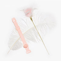 HKM-261651 Cat Feather Toy with Bite-Resistant Collar – Durable Silicone & Aluminum Alloy Design