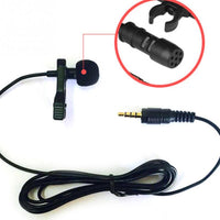 HKM-261651 Universal Portable Clip Condenser Microphone for Mobile Phones - 3.5mm Connection, High Sensitivity, Omnidirectional Design