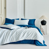 HKM-261779 Solid Color Pure Cotton Four Seasons Bedding Set – 4-Piece Quilt Cover, Bed Sheet, and Pillowcases