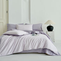 HKM-261779 Solid Color Pure Cotton Four Seasons Bedding Set – 4-Piece Quilt Cover, Bed Sheet, and Pillowcases