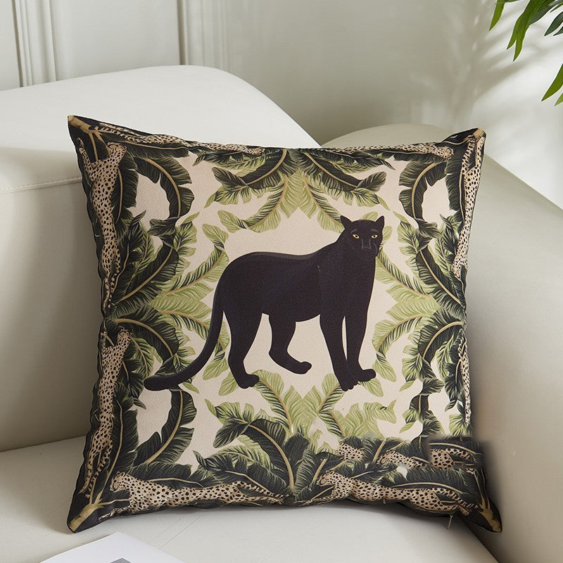 HKM-261907 American Country Style Chenille Pillowcase - 45cm & 30x50cm Brushed Velvet Options