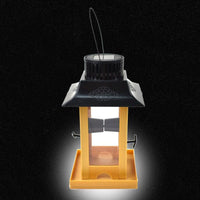 HKM-262035 Solar-Powered Hook Bird Feeder - Durable Plastic Design, Small Size