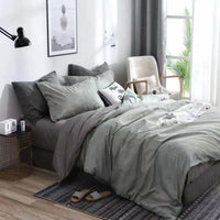 HKM-262099 Textured Stone Quilt Cover Set with Pillowcases in Various Sizes