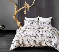 HKM-262099 Textured Stone Quilt Cover Set with Pillowcases in Various Sizes