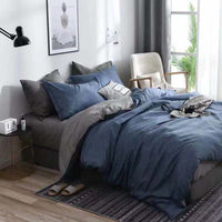 HKM-262099 Textured Stone Quilt Cover Set with Pillowcases in Various Sizes