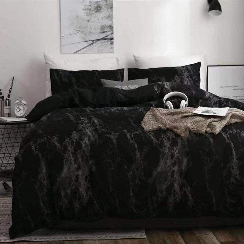 HKM-262099 Textured Stone Quilt Cover Set with Pillowcases in Various Sizes