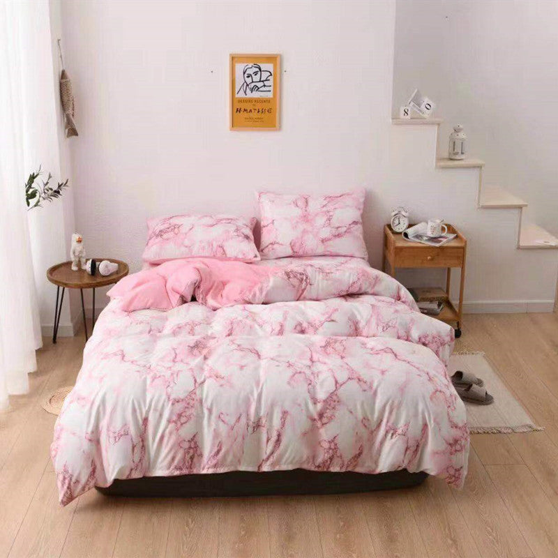 HKM-262099 Textured Stone Quilt Cover Set with Pillowcases in Various Sizes