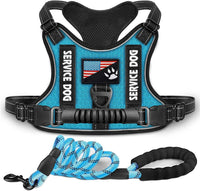 HKM-262291 Reflective Night Vision Shock Absorption Pet Harness with Traction Chest Strap for Dogs