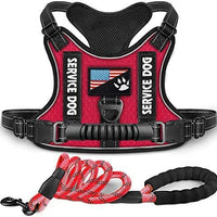 HKM-262291 Reflective Night Vision Shock Absorption Pet Harness with Traction Chest Strap for Dogs