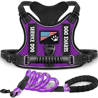HKM-262291 Reflective Night Vision Shock Absorption Pet Harness with Traction Chest Strap for Dogs