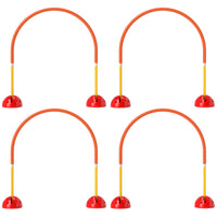 HKM-262419 4-Piece Portable Dog Agility Equipment Set with Adjustable Width Doors and Carry Bag, Easy Assembly