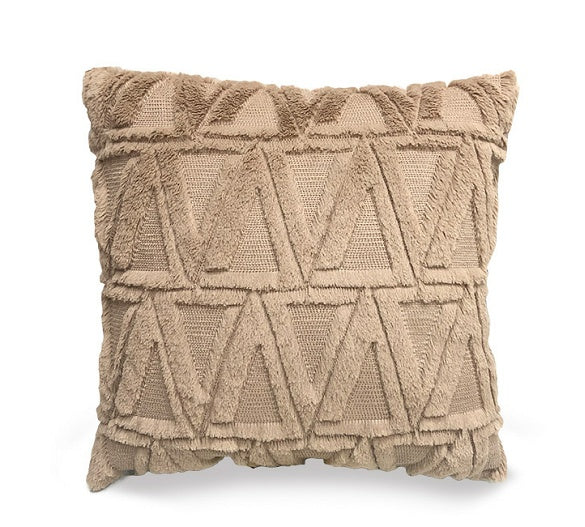HKM-262483 Plush Solid Color 45x45cm Cushion Cover Made from High-Quality Quilted Polyester