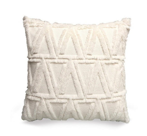 HKM-262483 Plush Solid Color 45x45cm Cushion Cover Made from High-Quality Quilted Polyester