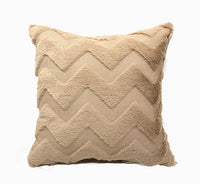 HKM-262483 Plush Solid Color 45x45cm Cushion Cover Made from High-Quality Quilted Polyester