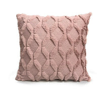 HKM-262483 Plush Solid Color 45x45cm Cushion Cover Made from High-Quality Quilted Polyester