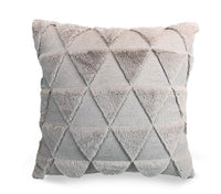 HKM-262483 Plush Solid Color 45x45cm Cushion Cover Made from High-Quality Quilted Polyester