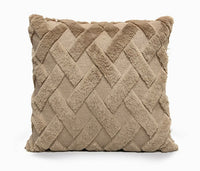 HKM-262483 Plush Solid Color 45x45cm Cushion Cover Made from High-Quality Quilted Polyester