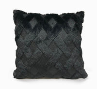 HKM-262483 Plush Solid Color 45x45cm Cushion Cover Made from High-Quality Quilted Polyester