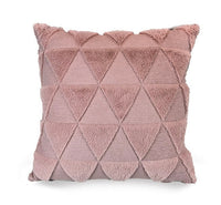 HKM-262483 Plush Solid Color 45x45cm Cushion Cover Made from High-Quality Quilted Polyester