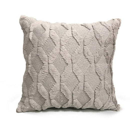 HKM-262483 Plush Solid Color 45x45cm Cushion Cover Made from High-Quality Quilted Polyester