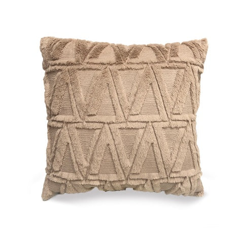 HKM-262483 Plush Solid Color 45x45cm Cushion Cover Made from High-Quality Quilted Polyester
