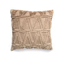 HKM-262483 Plush Solid Color 45x45cm Cushion Cover Made from High-Quality Quilted Polyester