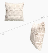 HKM-262483 Plush Solid Color 45x45cm Cushion Cover Made from High-Quality Quilted Polyester