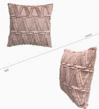 HKM-262483 Plush Solid Color 45x45cm Cushion Cover Made from High-Quality Quilted Polyester