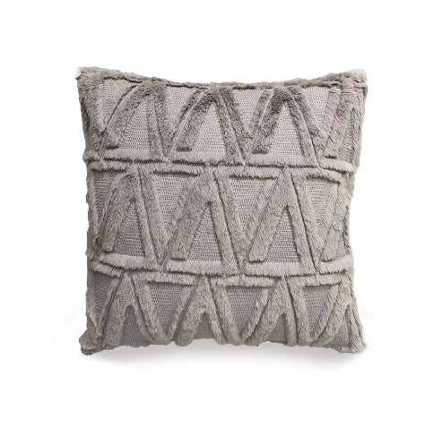 HKM-262483 Plush Solid Color 45x45cm Cushion Cover Made from High-Quality Quilted Polyester