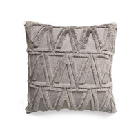 HKM-262483 Plush Solid Color 45x45cm Cushion Cover Made from High-Quality Quilted Polyester