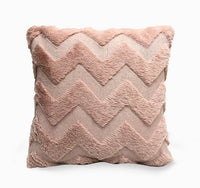 HKM-262483 Plush Solid Color 45x45cm Cushion Cover Made from High-Quality Quilted Polyester