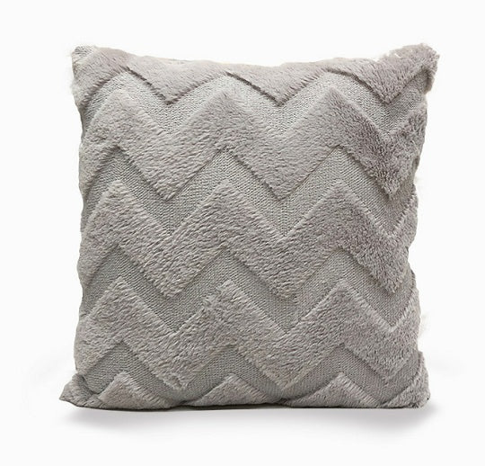 HKM-262483 Plush Solid Color 45x45cm Cushion Cover Made from High-Quality Quilted Polyester