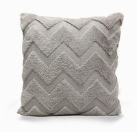 HKM-262483 Plush Solid Color 45x45cm Cushion Cover Made from High-Quality Quilted Polyester