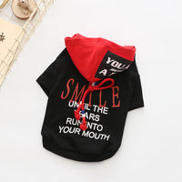 HKM-262611 Casual Cotton Pet Sweater for Autumn and Winter in Black and White Options
