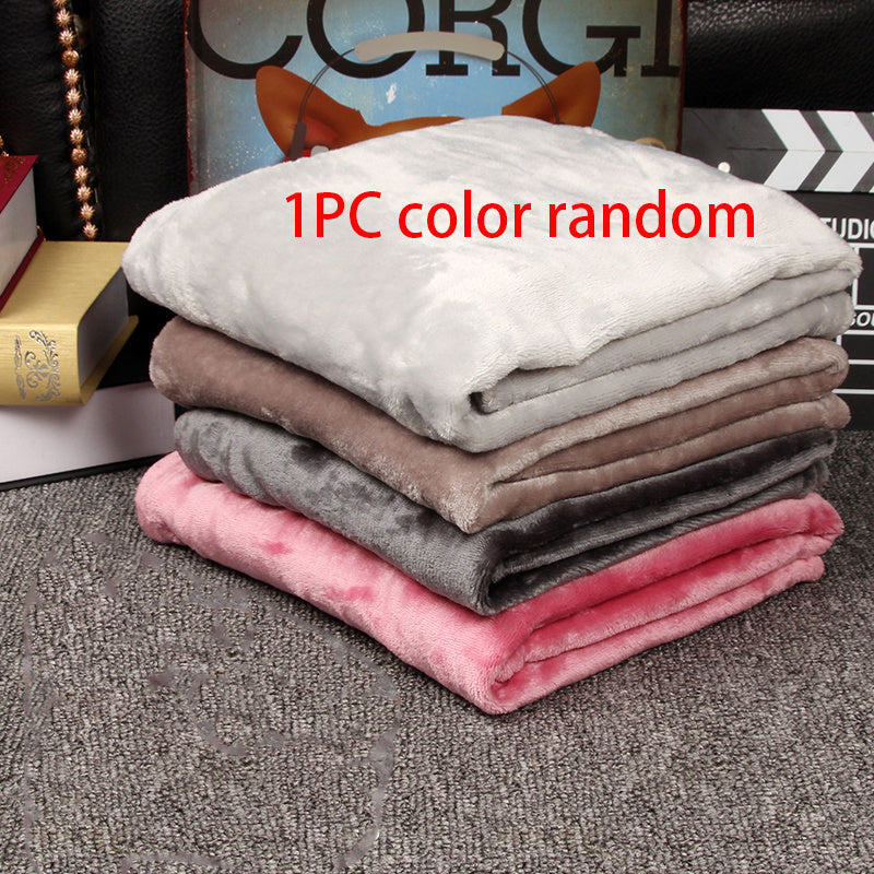 HKM-262739 Cozy Winter Pet Blanket - Soft Coral Fleece Cushion Nest for All Seasons