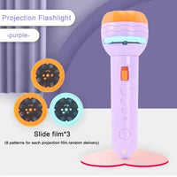 HKM-262739 Customizable Cartoon Projector Flashlight Storybook for Kids – Fruit & Animal Themes